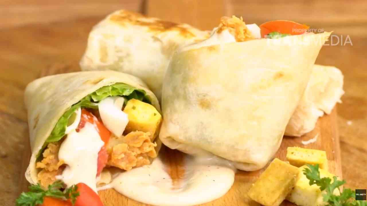 SEMUA BISA MASAK: Chicken Popcorn Caesar Wrap, Solusi Menu Sehat Praktis