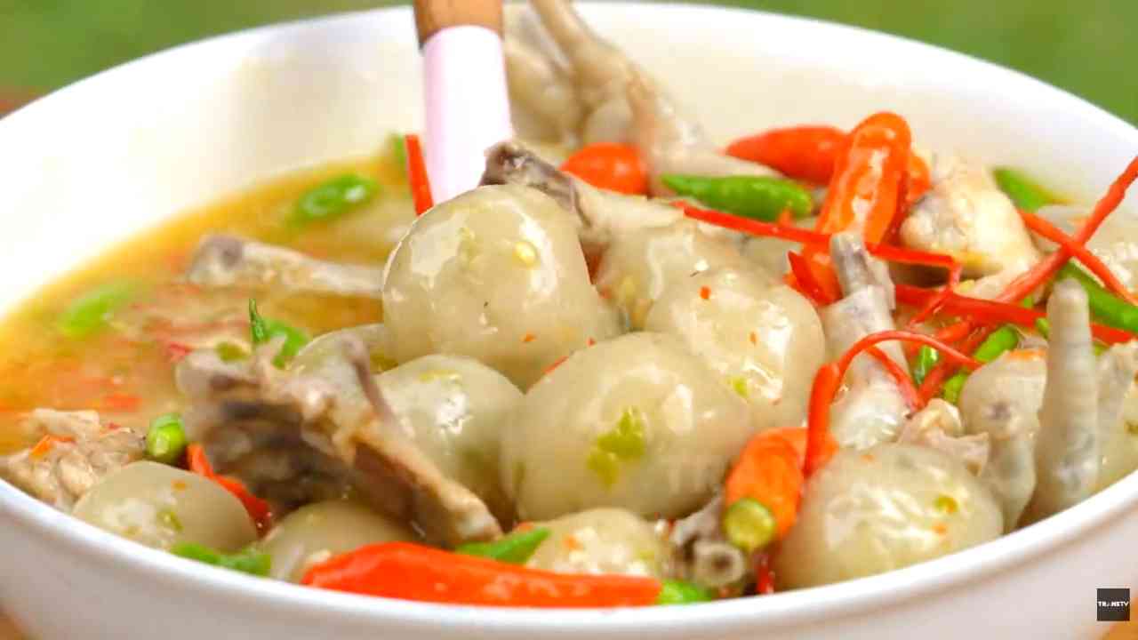 Cilok Goang Berkuah Pedas dengan Aroma yang Segar